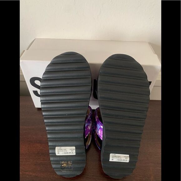 Schutz dariana platform tie due  leather sandal size 6 in purple - Picture 12 of 14